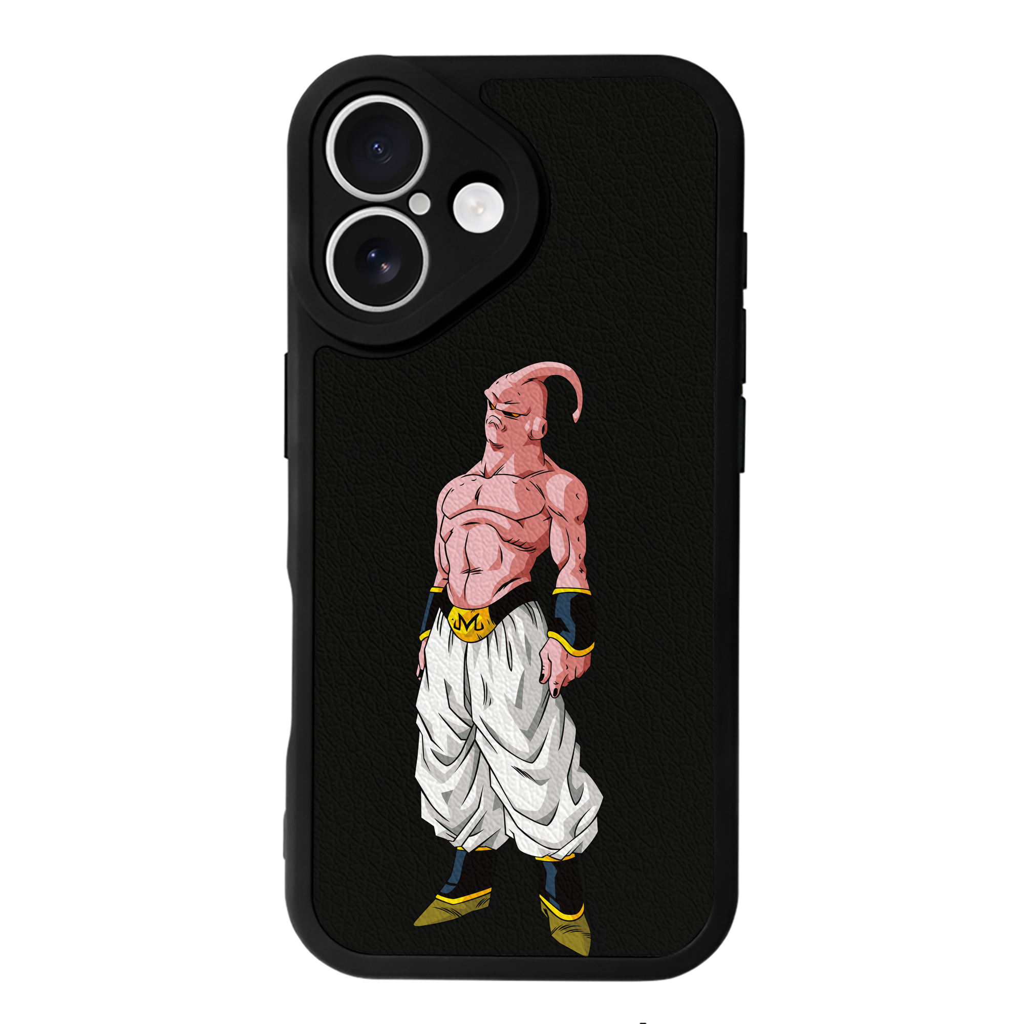 （画像用） ドラゴンボール 魔人ブウ DRAGON BALL Majin Buu 【iPhone 16シリーズ対応】シリコンスマホケース（レザー調） 材質：シリコン